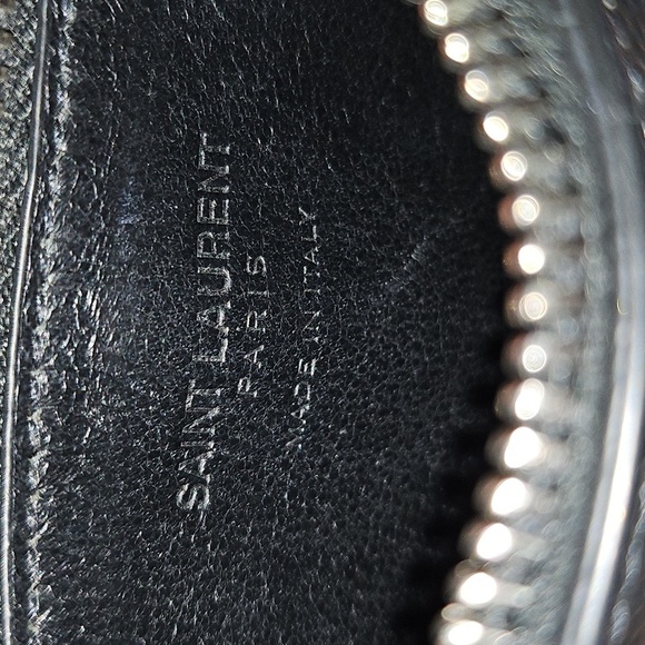 Authentic Saint Laurent Black and White Card Holder With Dustbag - Picture 6 of 9